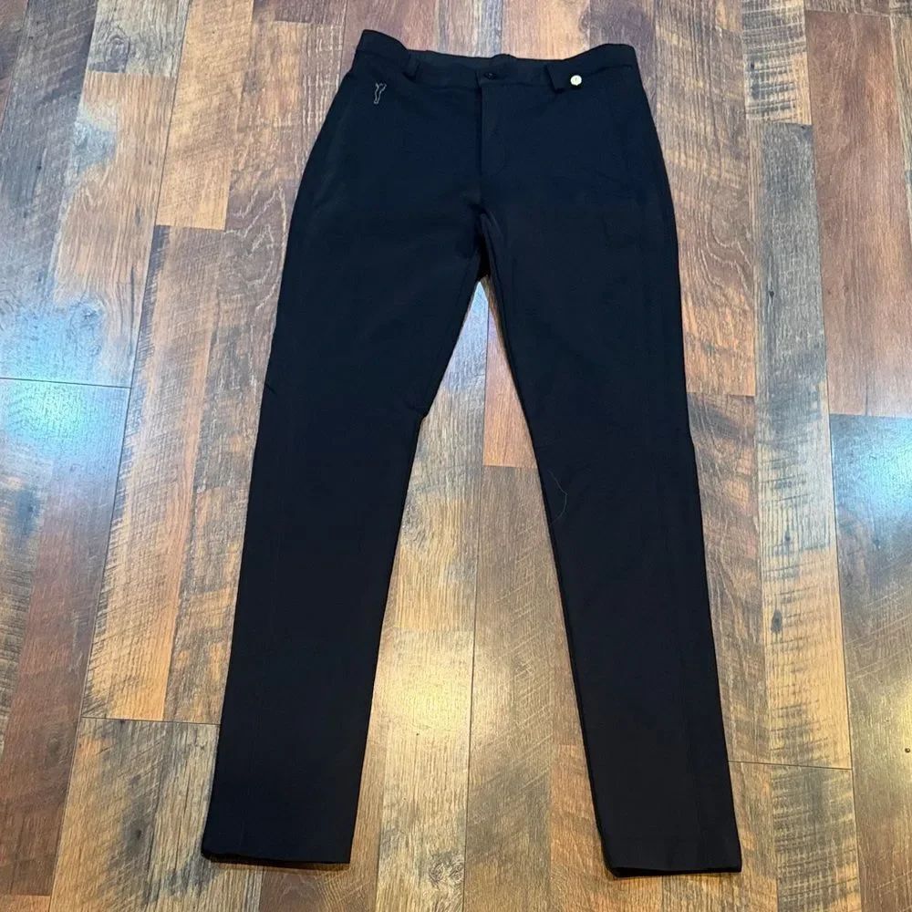 Black Women's Slim Stretch Pants 6 (BK5)